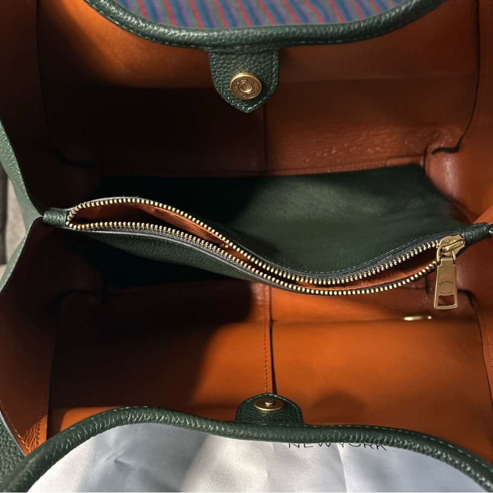 Coach Lana in Amazon Green Leather Shoulder Bag - Picture 6 of 12